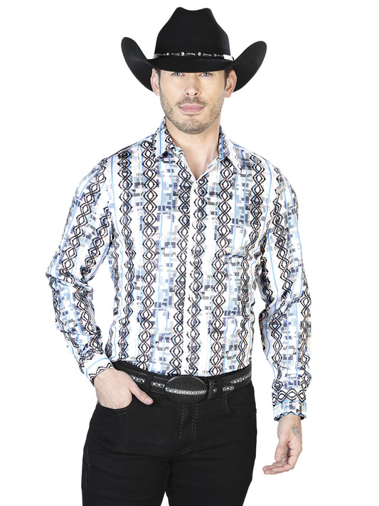 Camisa Casual Manga Larga El Señor De Los Cielos 25 97%Poliéster 3%Lycra Gris 43940