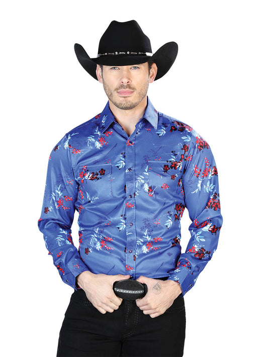 Camisa Casual El Señor De Los Cielos 27 97%Poliéster 3%Lycra Azul Real 43942