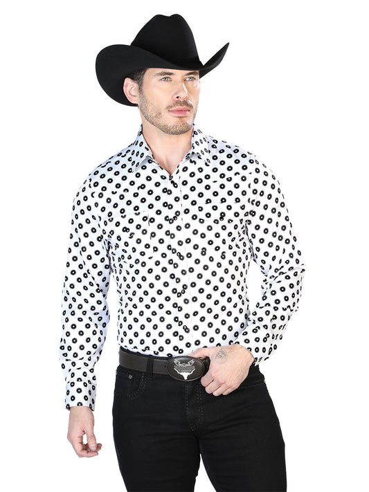Camisa Casual Manga Larga El Señor De Los Cielos 49 97%Poliéster 3%Lycra Gris/ Negro 43964
