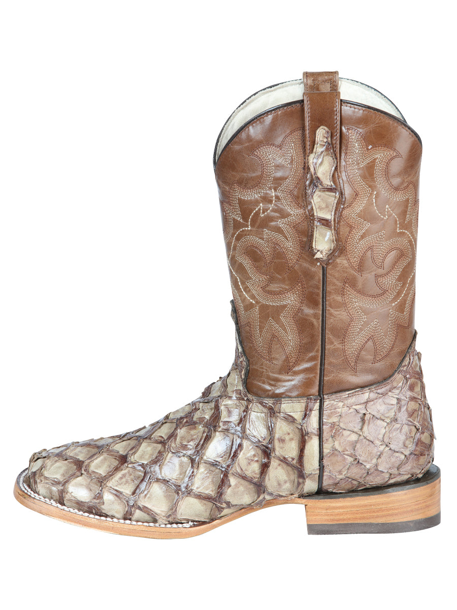 el General Caballero Exótico Monster Fish Rodeo Botas - Cream 44114