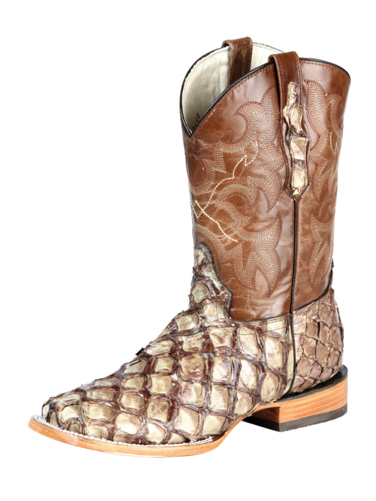 el General Caballero Exótico Monster Fish Rodeo Botas - Cream 44114