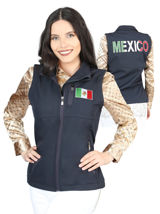 Dama Zipper Vest Azul Marino Azul 44134