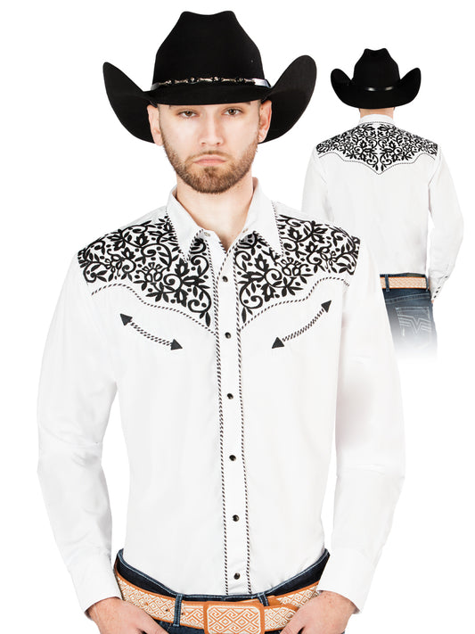 Camisa Vaquera L/ Manga El Señor De Los Cielos No.137 65% Poliéster 35% Algodón Blanco 44194