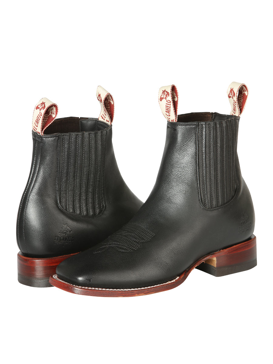 el Canelo Caballero Fronterizo Tobillo Botas - Ikon Negro 44240
