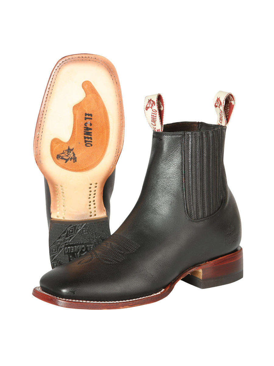 el Canelo Caballero Fronterizo Tobillo Botas - Ikon Negro 44240