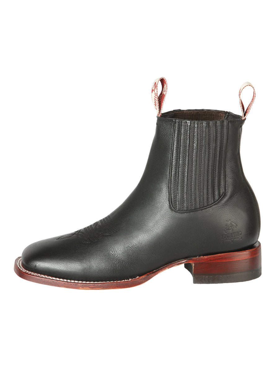 el Canelo Caballero Fronterizo Tobillo Botas - Ikon Negro 44240