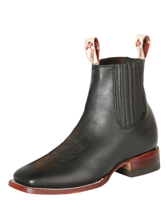 el Canelo Caballero Fronterizo Tobillo Botas - Ikon Negro 44240