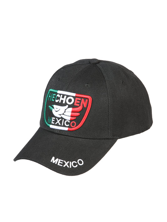 Gorra El General Hecho En Mexico Tela Negro/tricolor 44373