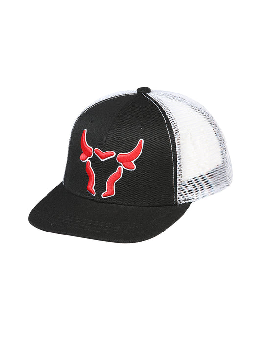 Gorra El General Bull Tela Negro/blanco 44377