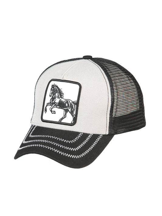 Gorra El General Caballo Tela Gris/negro 44390