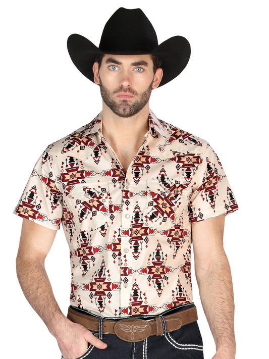 CAMISA VAQUERA M/ LARGA EL SENOR DE LOS CIELOS 23-30 97% COTTON 3% LYCRA IVORY 44448
