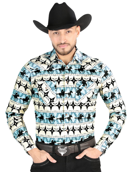 el General - Casual Long - Sleeve Camisa - Ivory 44478