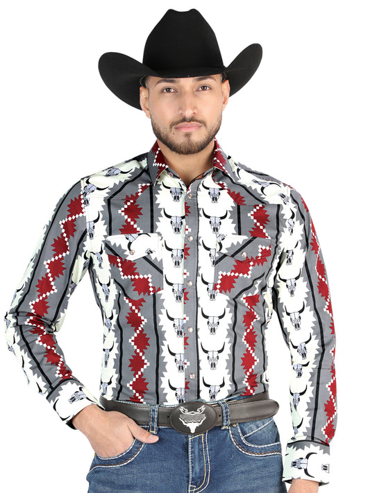 El General - Casual Manga Larga Camisa - Ivory 44489