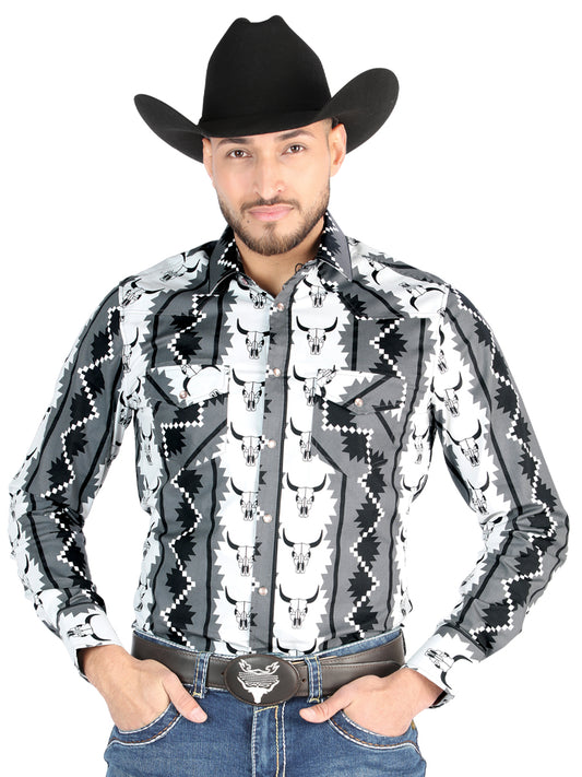 El General - Casual Manga Larga Camisa - Negro 44491