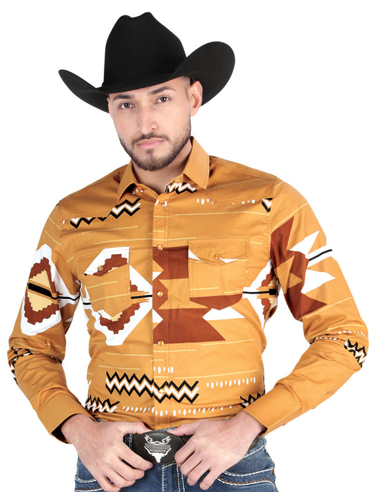 El General - Casual Manga Larga Camisa - Taupe 44499