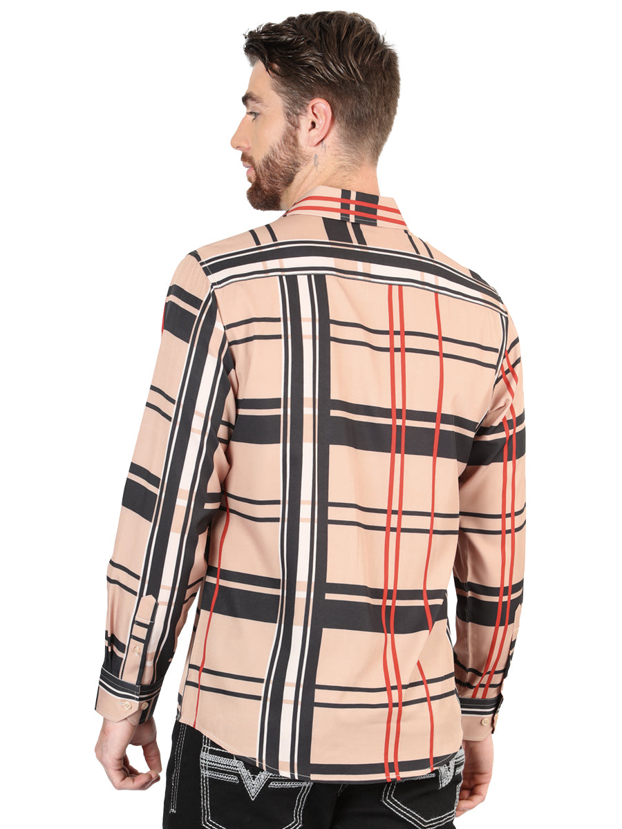 el General Khaki Casual Long - Sleeve Camisa 44599