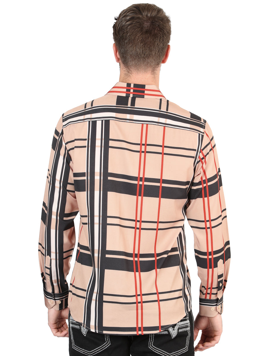 el General Khaki Casual Long - Sleeve Camisa 44599