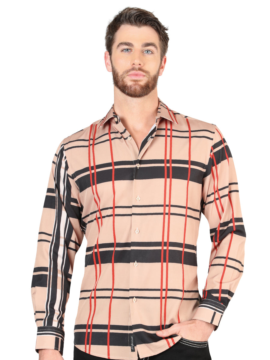 el General Khaki Casual Long - Sleeve Camisa 44599
