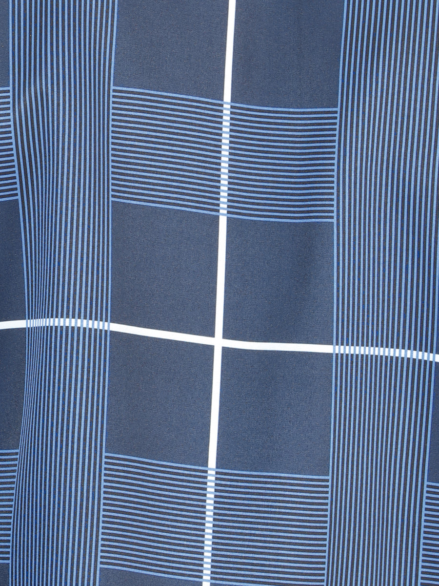 el General Azul Casual Long - Sleeve Camisa 44600