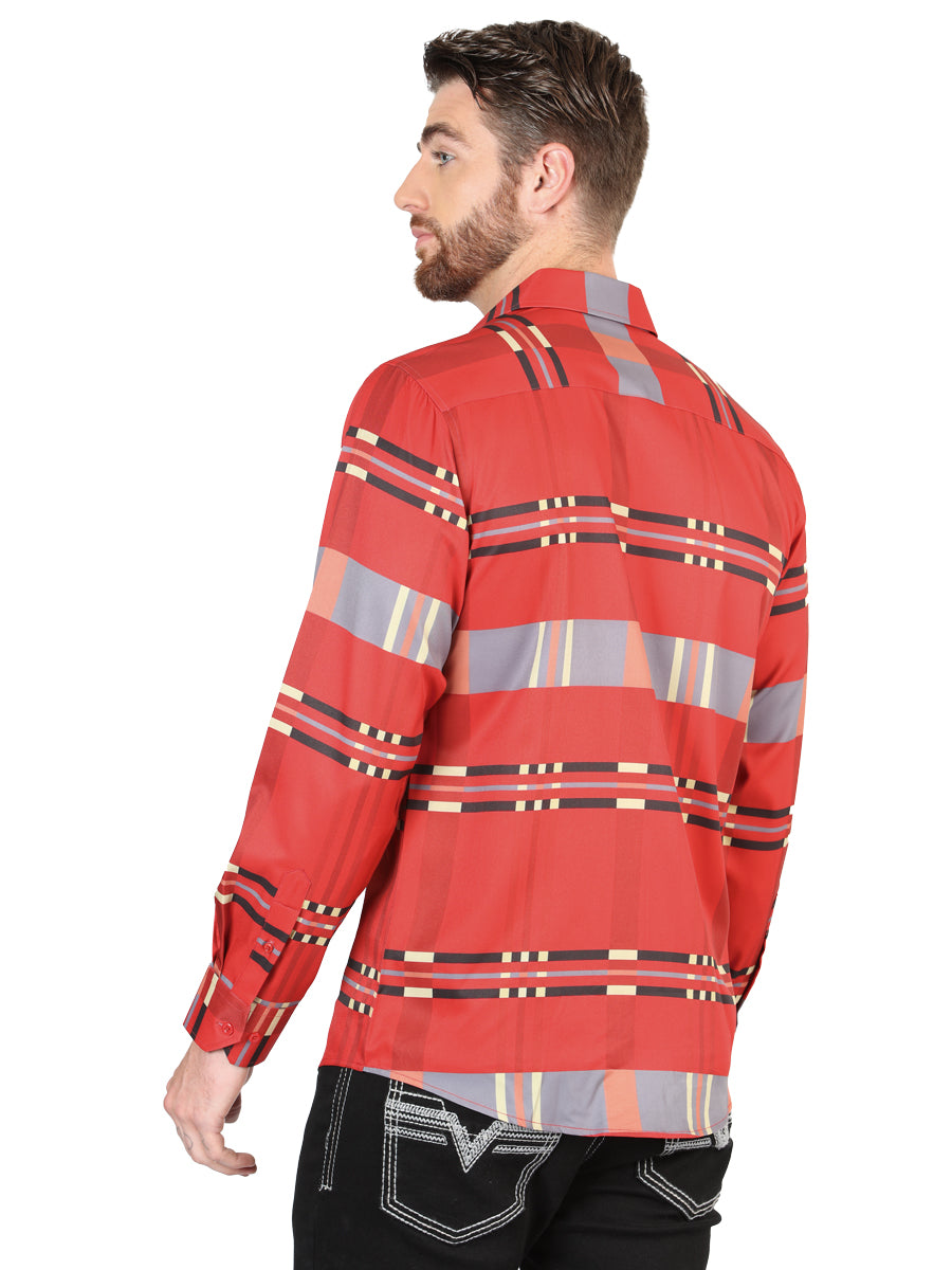 el General Rojo Casual Long - Sleeve Camisa 44601