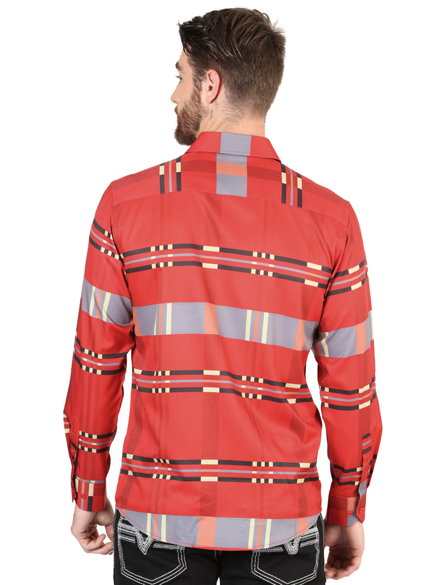 el General Rojo Casual Long - Sleeve Camisa 44601