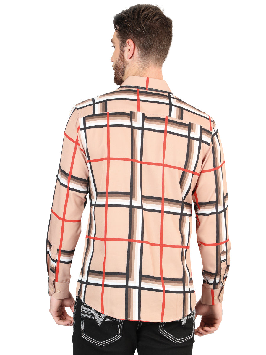 el General Khaki Casual Long - Sleeve Camisa 44604