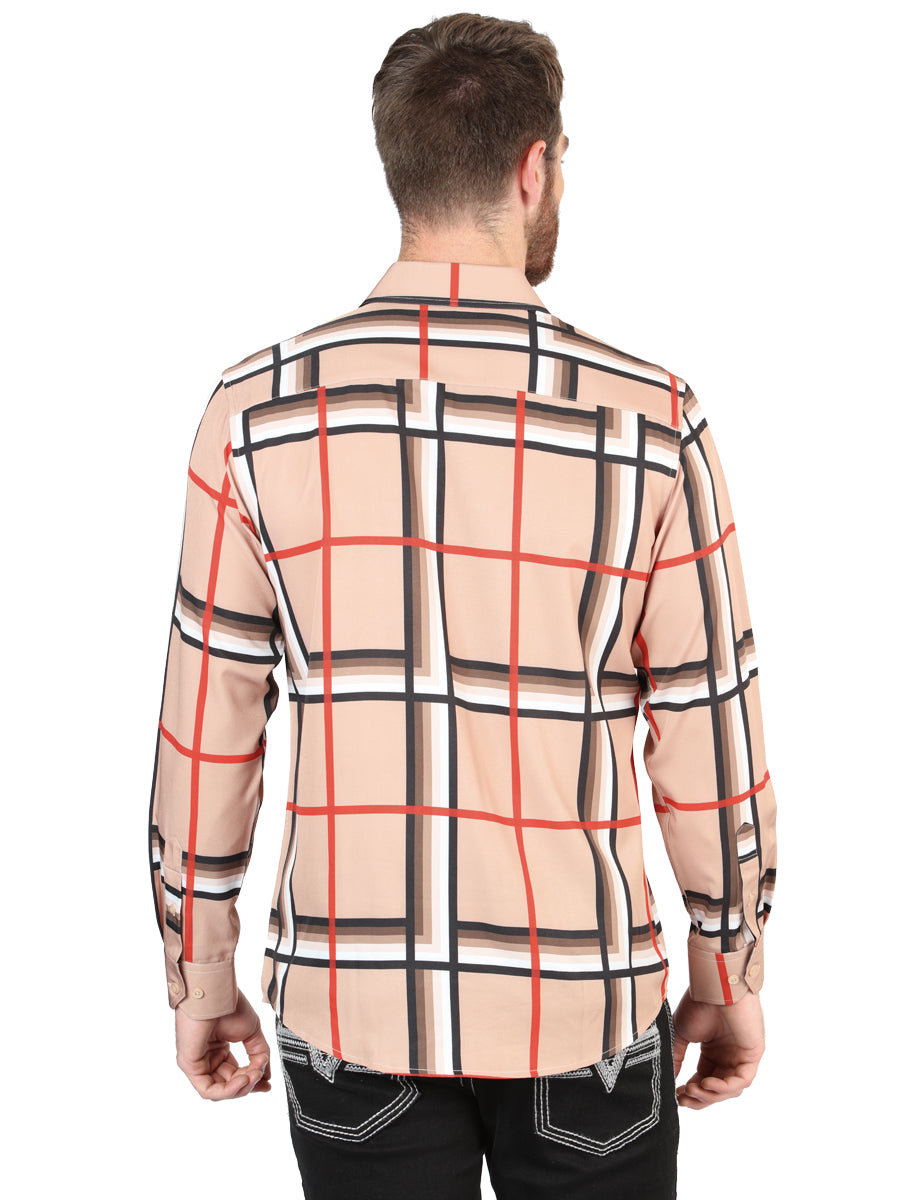 el General Khaki Casual Long - Sleeve Camisa 44604