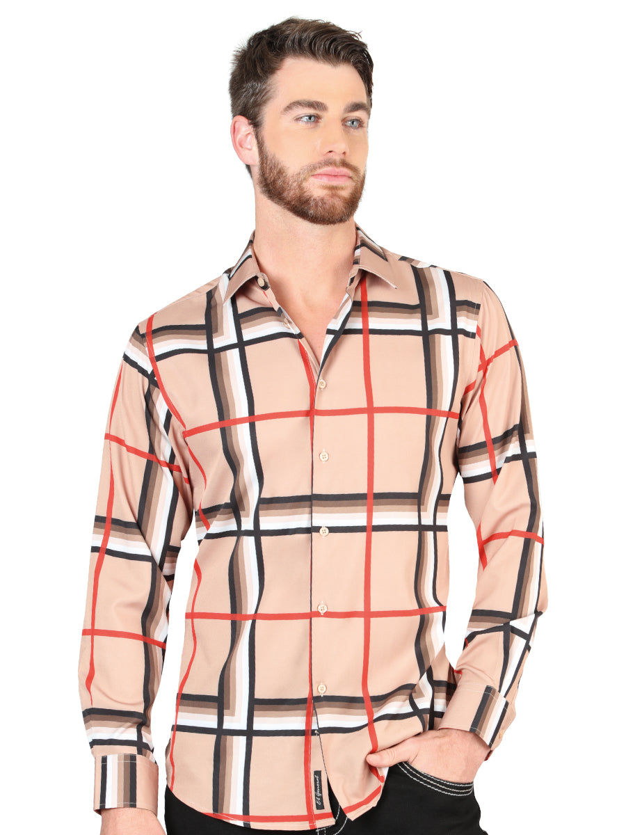 el General Khaki Casual Long - Sleeve Camisa 44604