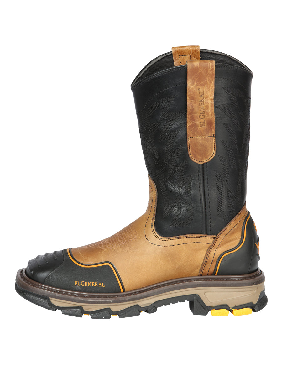 Bota de Trabajo Caballero El General Piel Vacuna - Modelo 44686