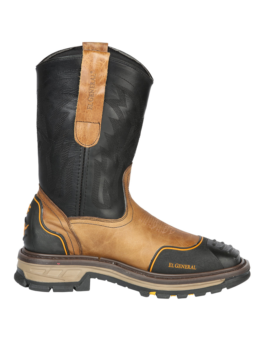 Bota de Trabajo Caballero El General Piel Vacuna - Modelo 44686