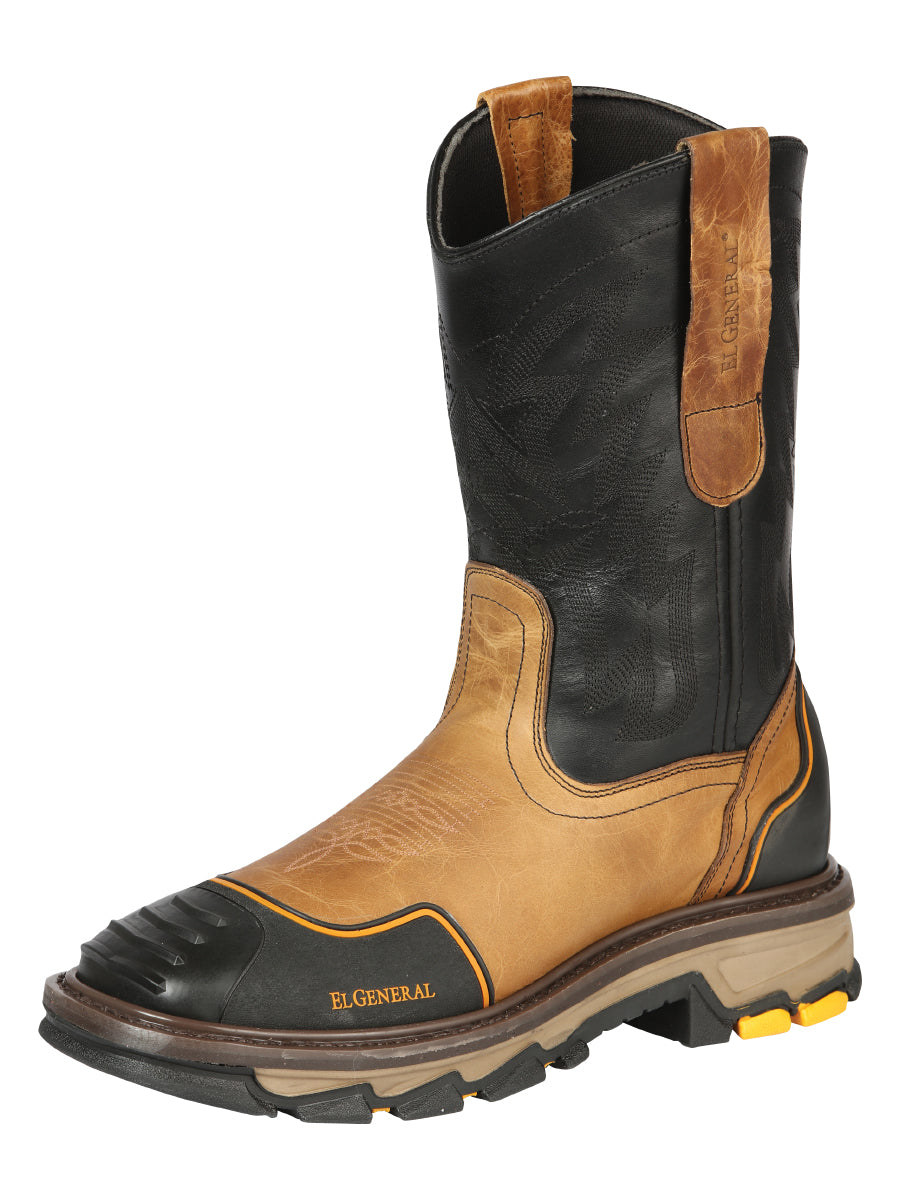 Bota de Trabajo Caballero El General Piel Vacuna - Modelo 44686