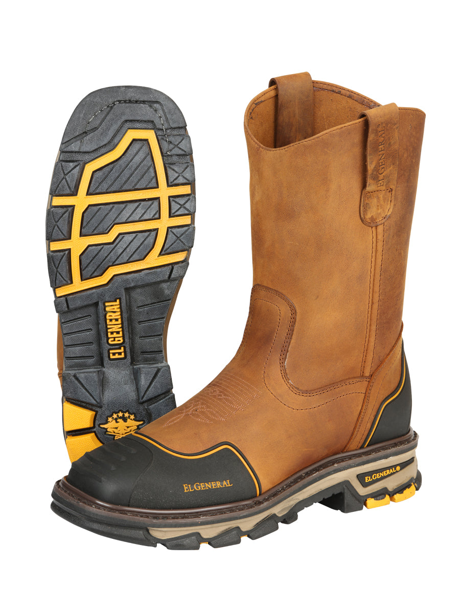 Bota de Trabajo Caballero El General Piel Vacuna - Modelo 44689