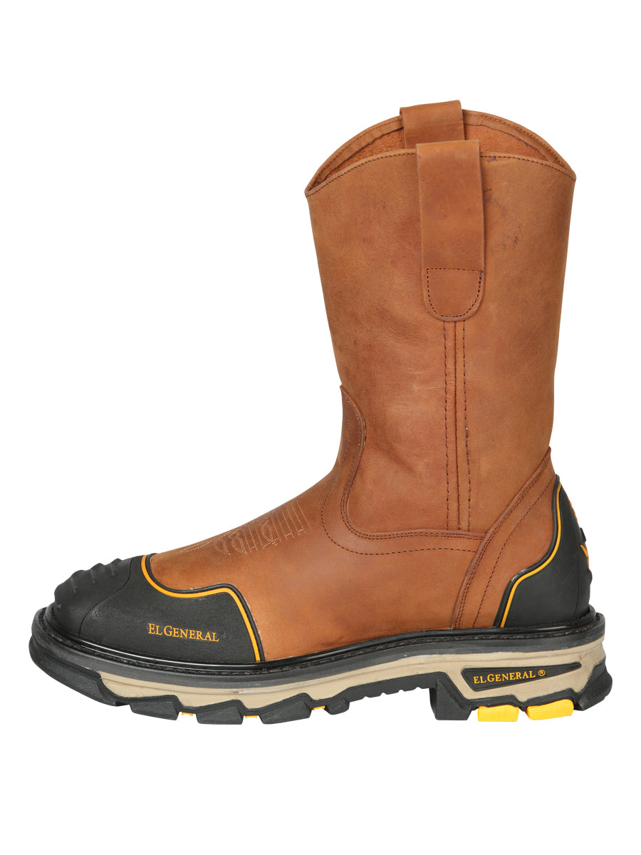 Bota de Trabajo Caballero El General Piel Vacuna - Modelo 44689