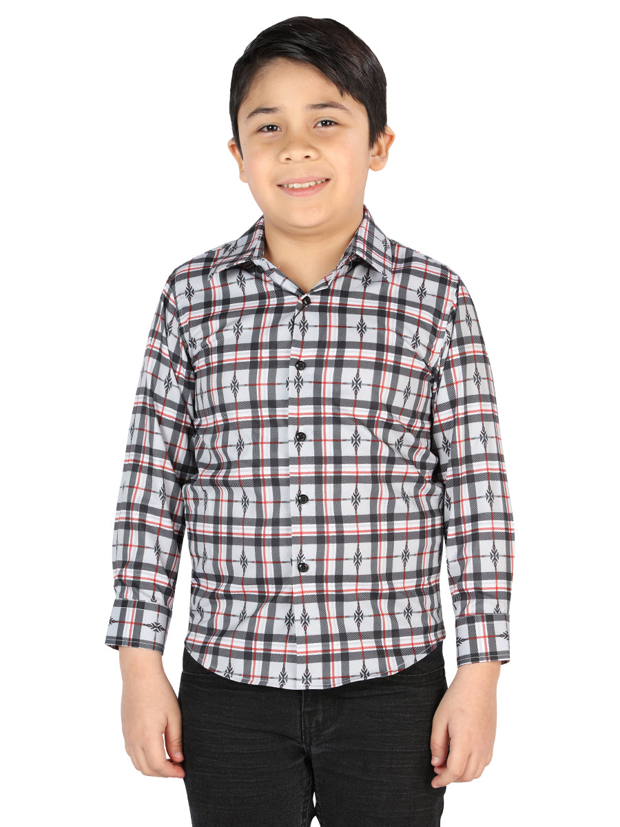 el General Negro/blanco Casual Long - Sleeve Camisa 44737