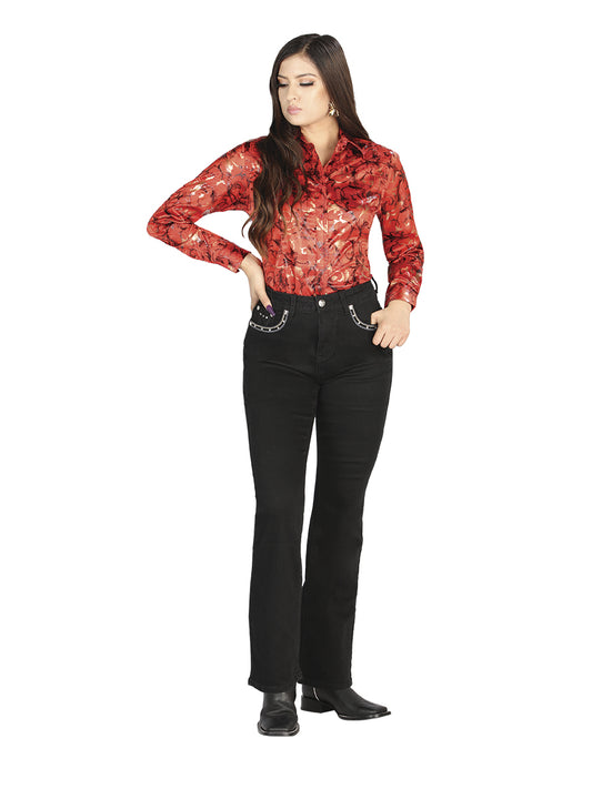 Pantalon Centenario Zd-28 Mezclilla Negro 44819