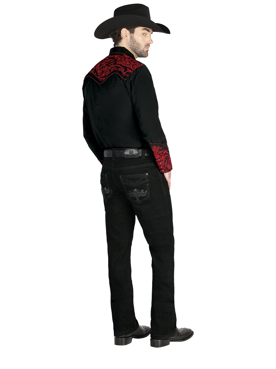Pantalon Centenario Zd-1001 Mezclilla Negro 44831