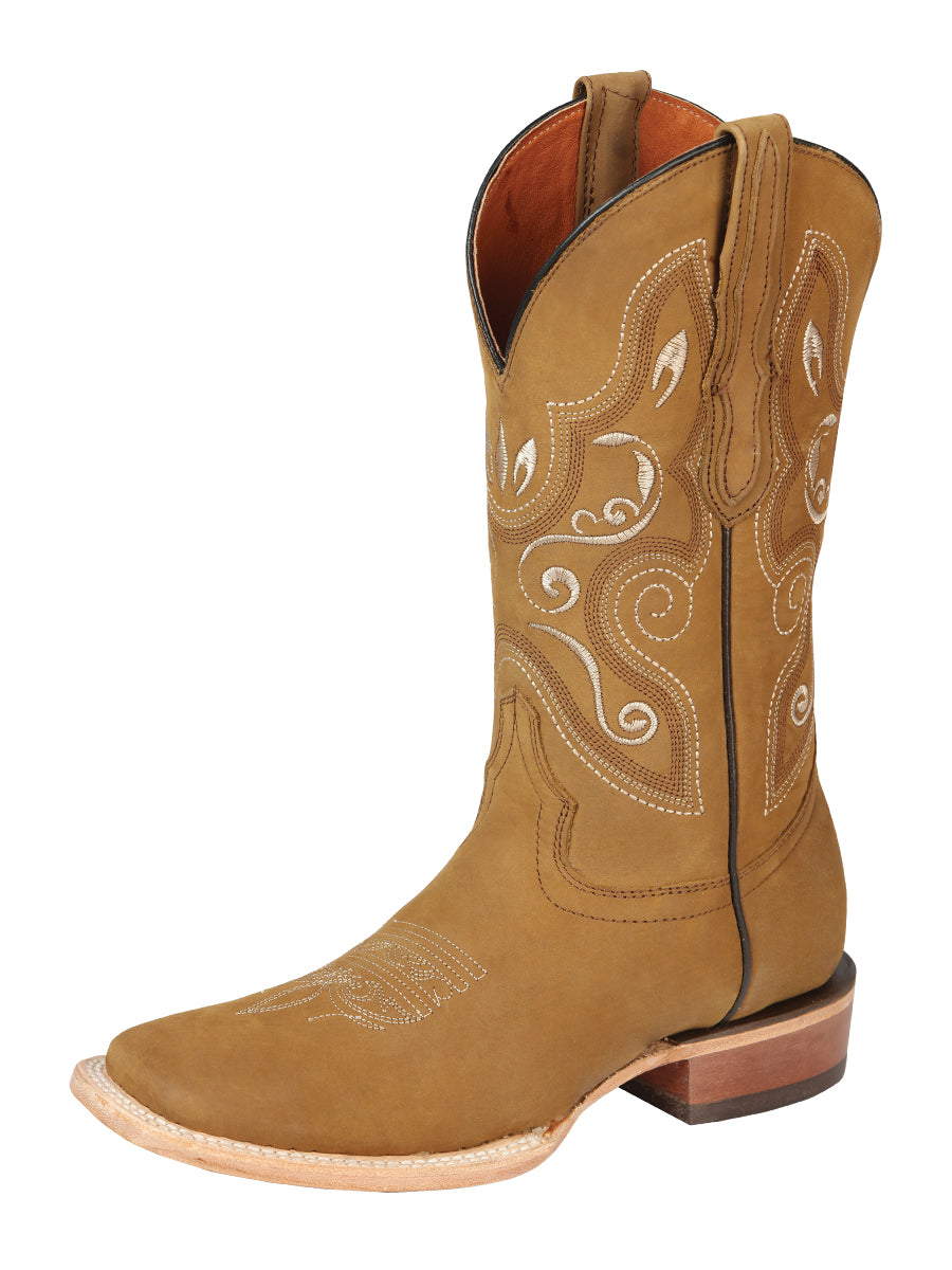 el General Dama Rodeo Botas Oil Nobuk Piel - Miel 44848