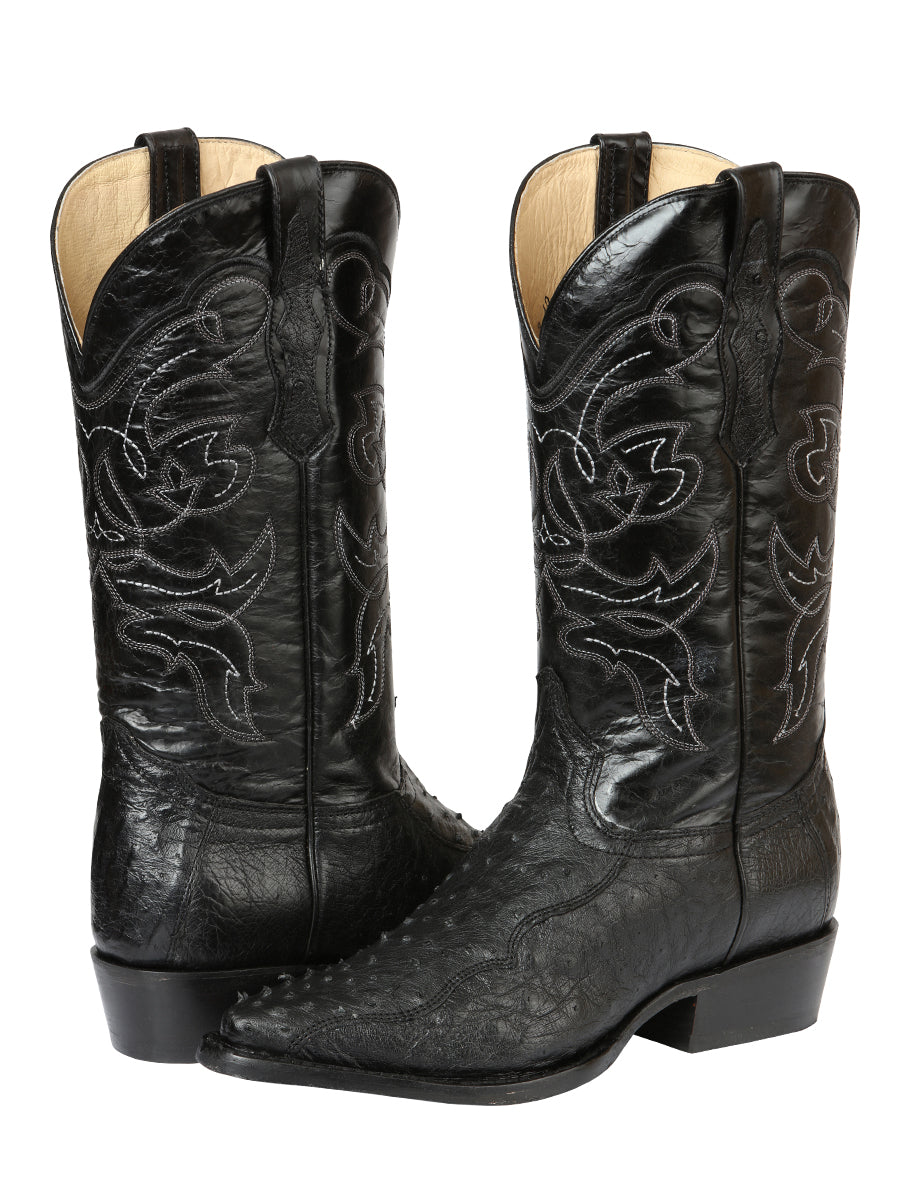 BOTA VAQUERA EXOTICO/A CENTENARIO 7CLL-3 CUELLO DE AVESTRUZ NEGRO 44898