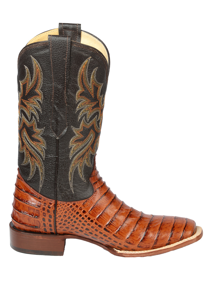 el General Rodeo - Printed Alligator Piel Botas - Cogñac 44939