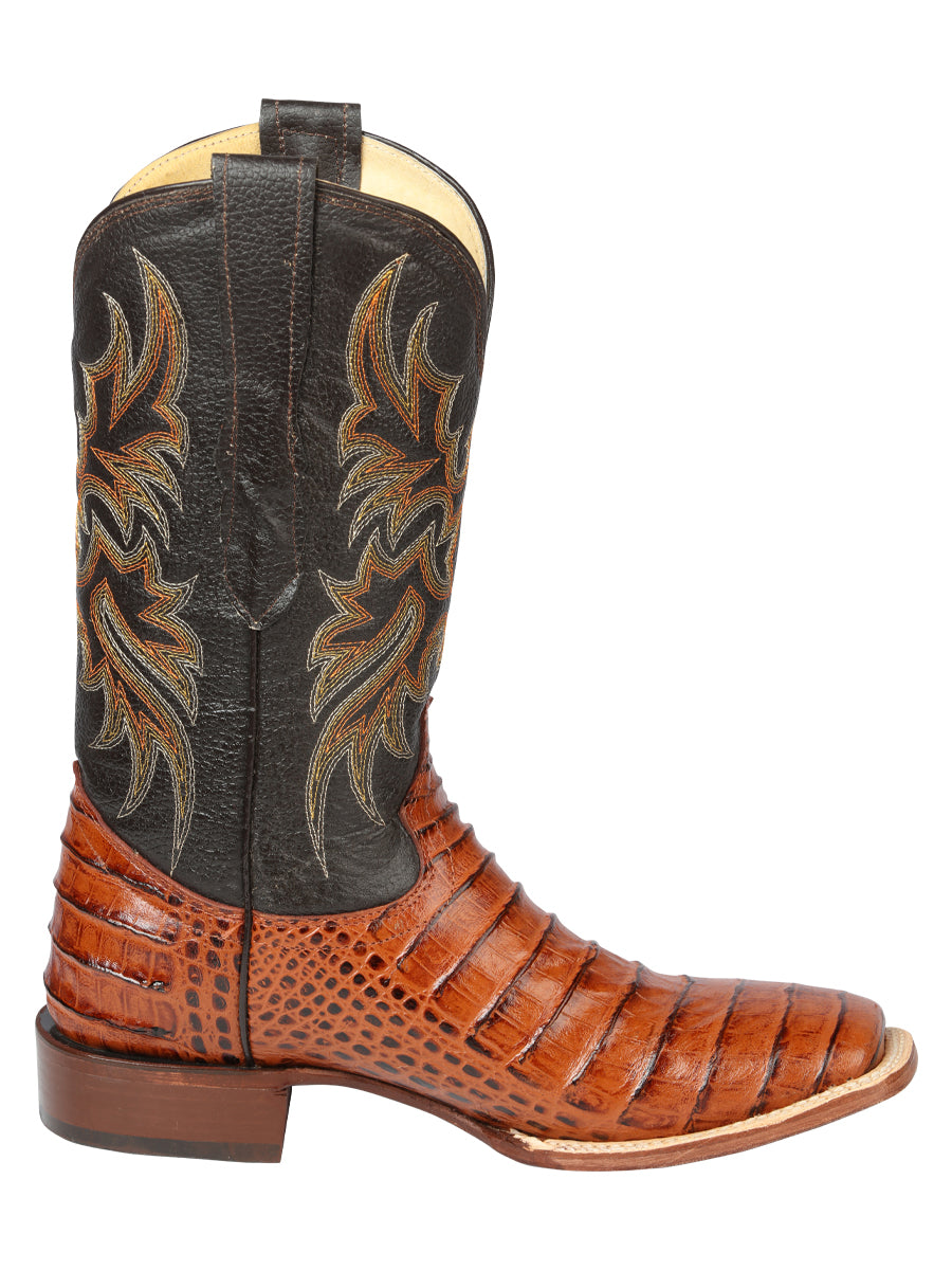 el General Rodeo - Printed Alligator Piel Botas - Cogñac 44939