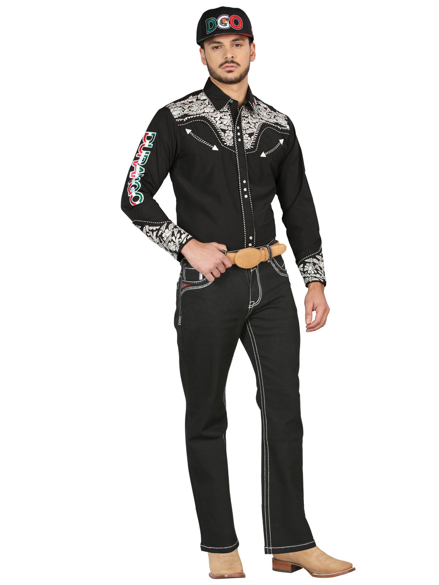 Pantalon Centenario Ec-M021 Mezclilla Negro 44964