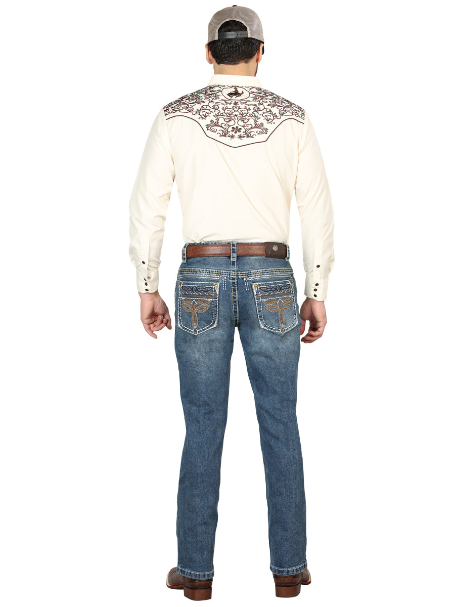 Centenario Bootcut Mezclilla Pantalón de Mezclilla - Oscuro Azul 44969