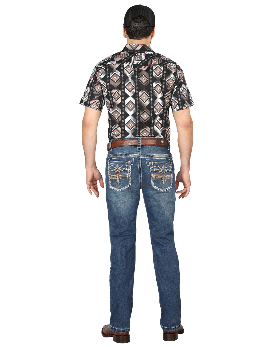 Pantalon Centenario Ec-M003 Mezclilla D.Azul 44970