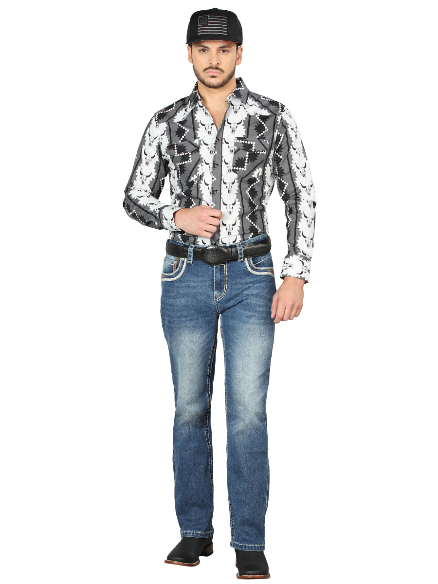 Pantalon Centenario Ec-M003 Mezclilla M.Azul 44971