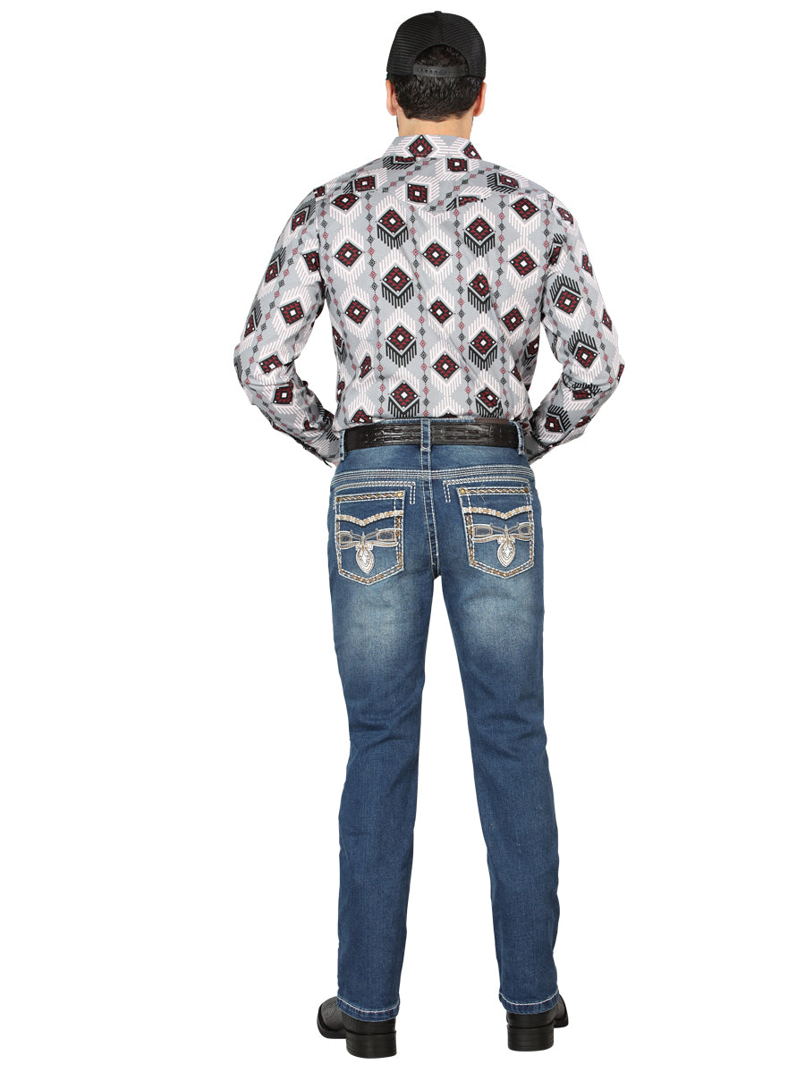 Pantalon Centenario Ec-M019 Mezclilla D.Azul 44974