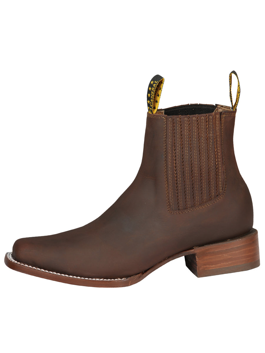 Bota Vaquera Caballero El General Piel Vacuna Miel - Modelo 45004