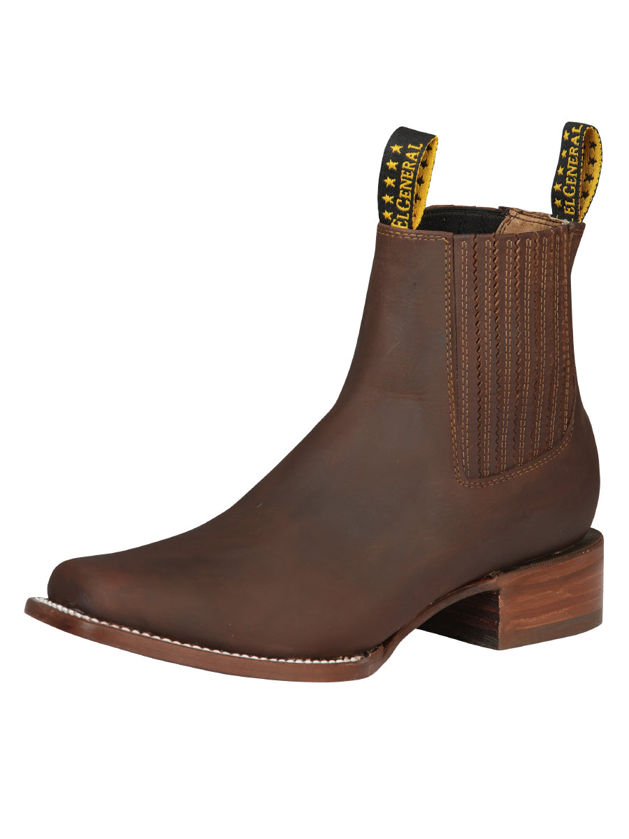 Bota Vaquera Caballero El General Piel Vacuna Miel - Modelo 45004