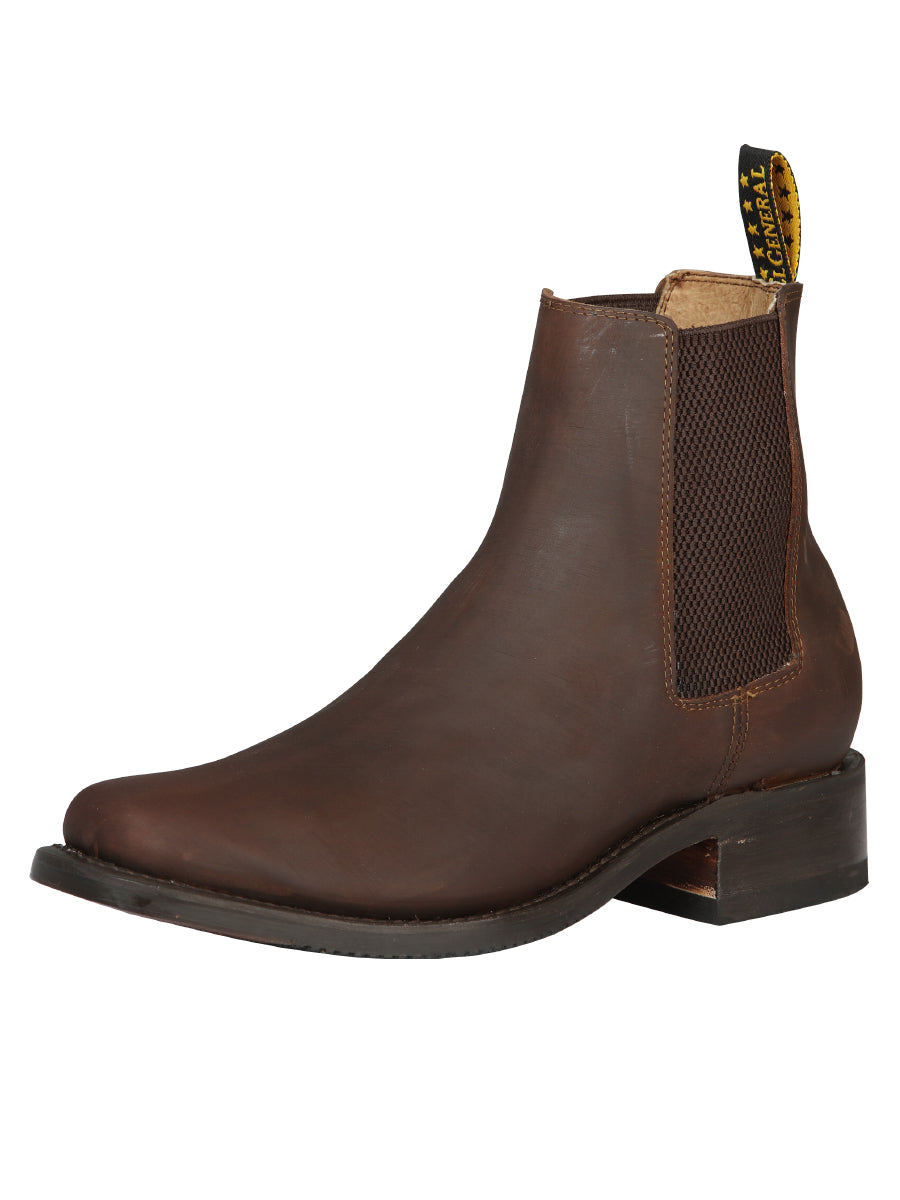 Bota Vaquera Caballero El General Piel Vacuna Miel - Modelo 45005