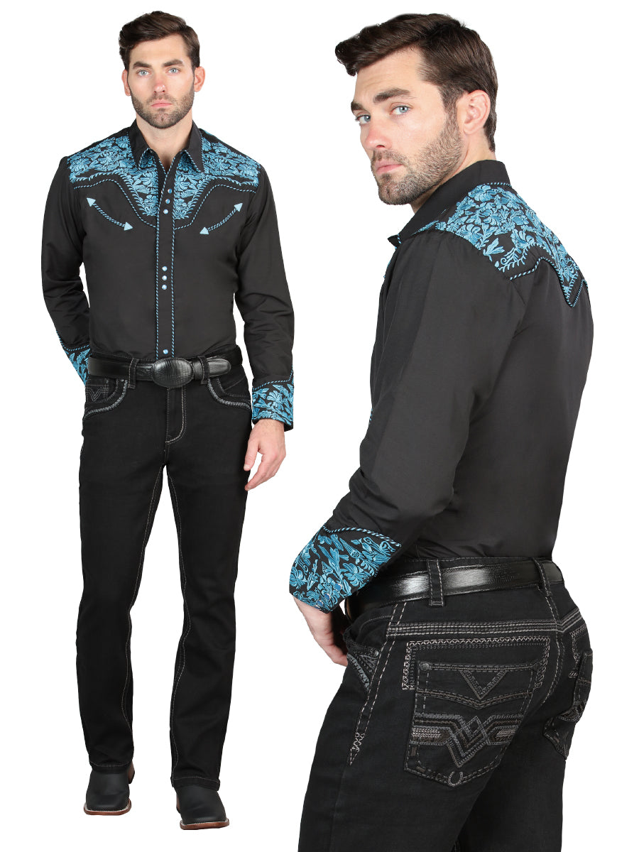 PANTALON  CENTENARIO EC-M024 MEZCLILLA NEGRO 45018