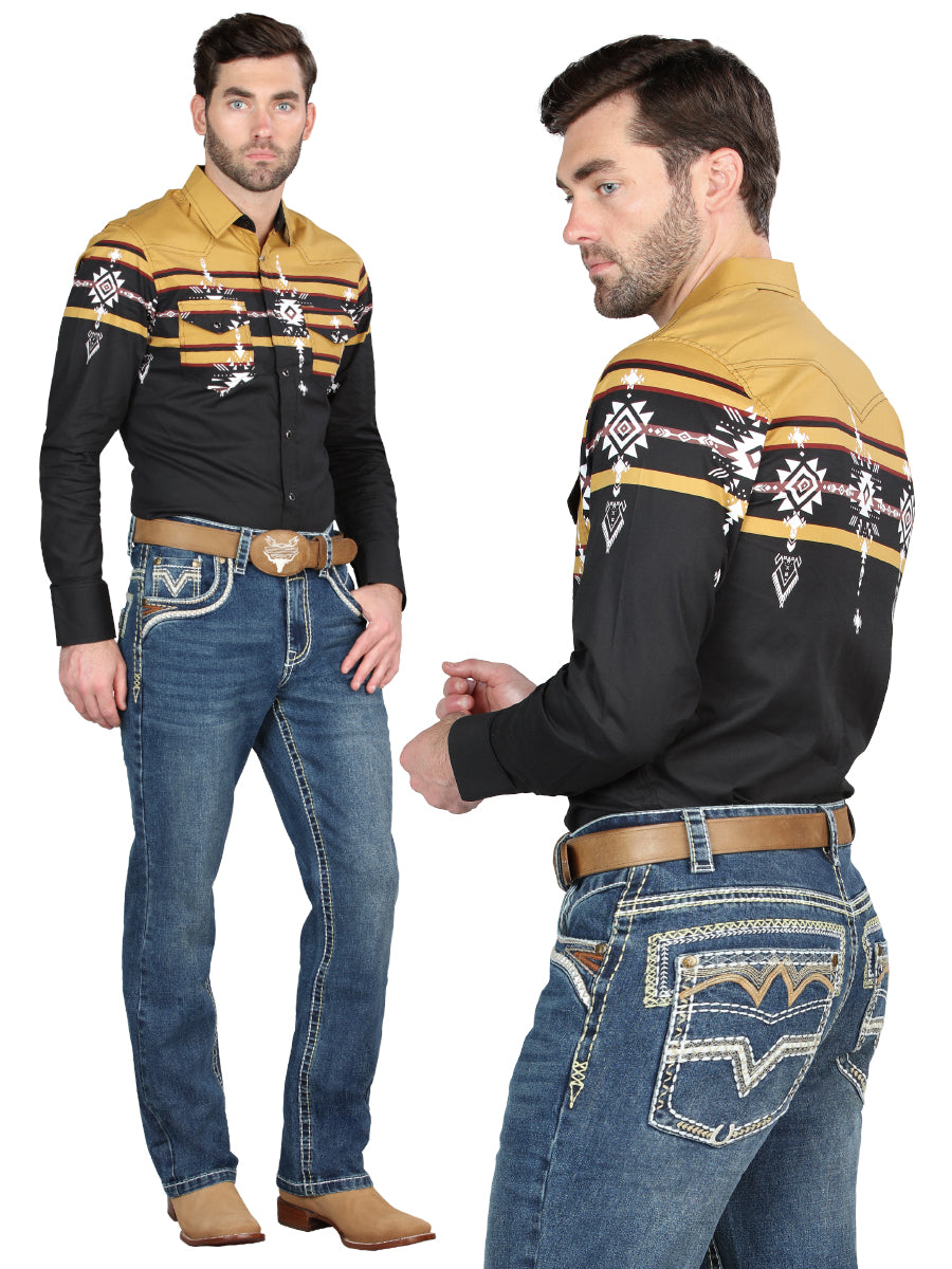 Pantalon Centenario Ec-M005 Mezclilla Azul Obscuro 45023